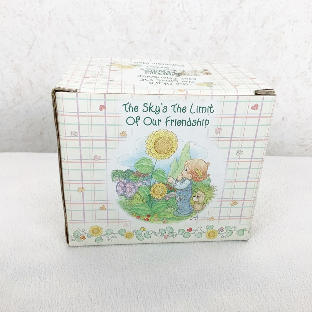 Vintage 2002 Precious Moments Skys The Limit Friendship Sunflower Porcelain Mug - Picture 4 of 13